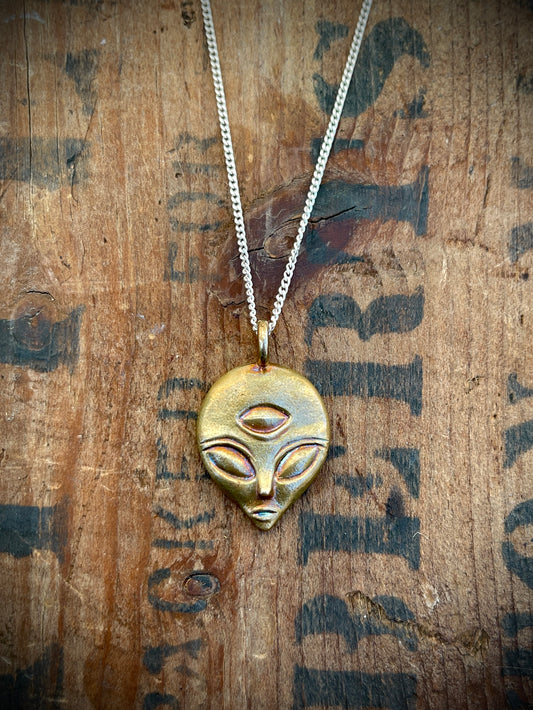 The Bronze Age: Third Eye Alien Pendant