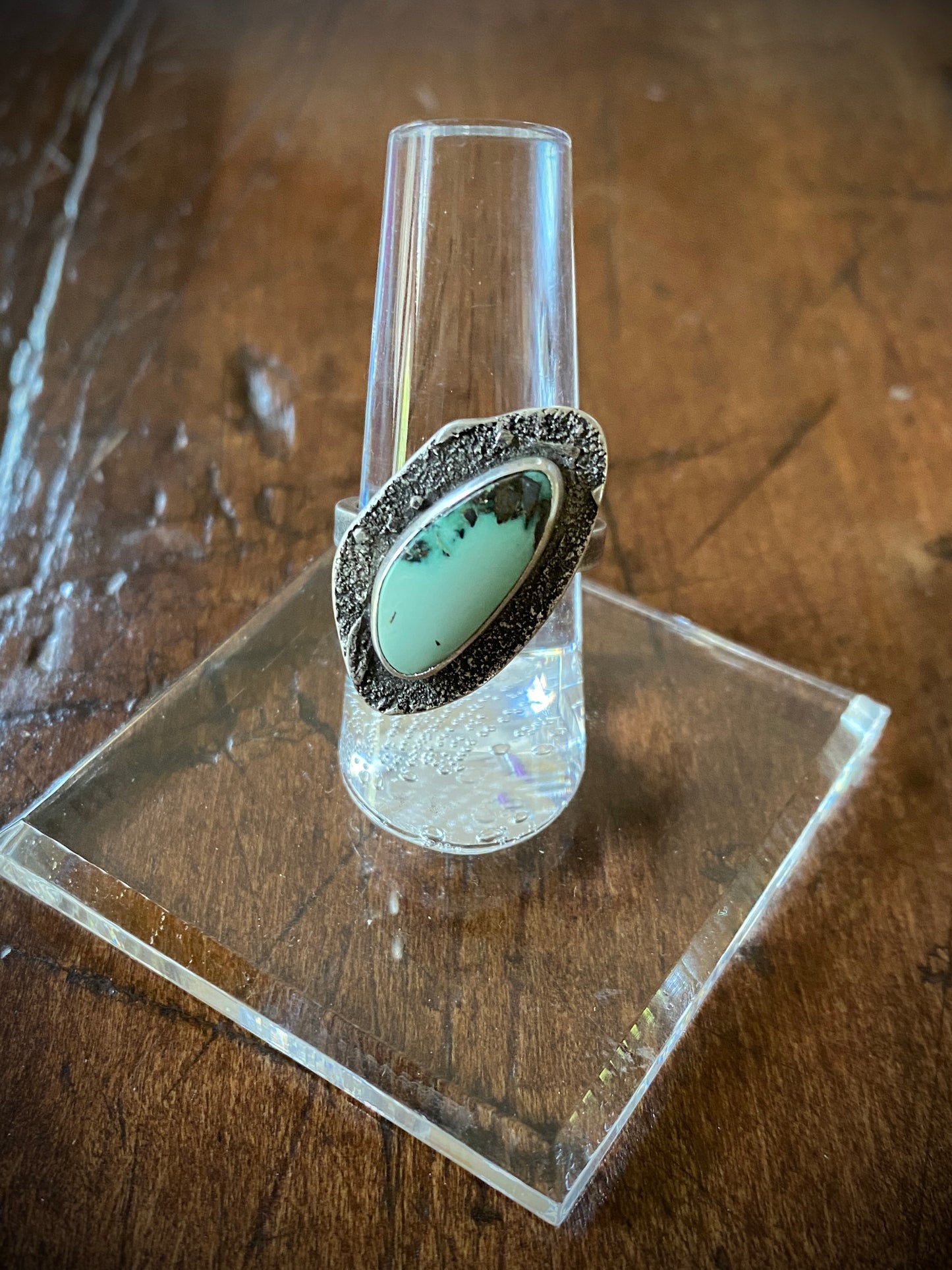 Sterling Dust: New Lander Turquoise Ring size 6.5