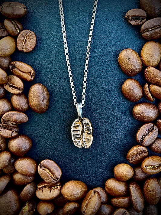 The Bronze Age: Coffee Beans! Pendant Necklace