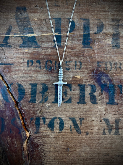 PRE-ORDER: Sterling Silver Dagger Pendant