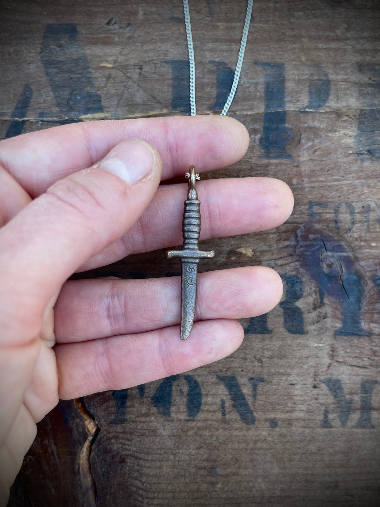 The Bronze Age: Dagger Pendant Necklace